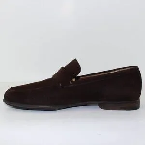 Louis Vuitton Brown Suede Leather Loafer Slip One Shoe (8.5 US) Louis Vuitton | Shoes | Louis Vuitton Brown Suede Leather  main image 3